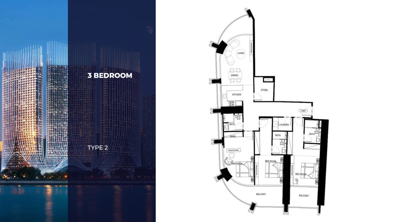 3 BR - Type B